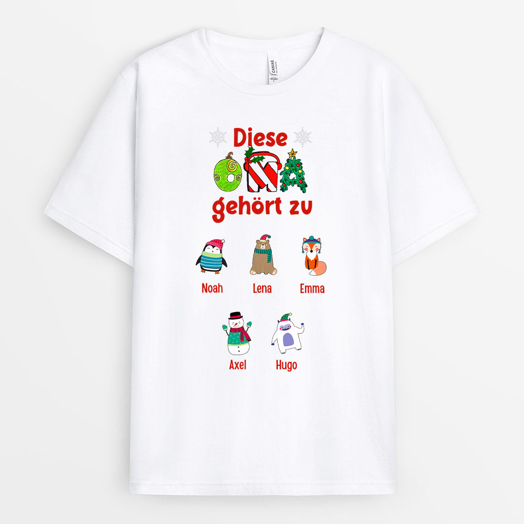 Diese Oma gehört zu - Personalisierte Geschenke | T-Shirt für Oma/Mama
