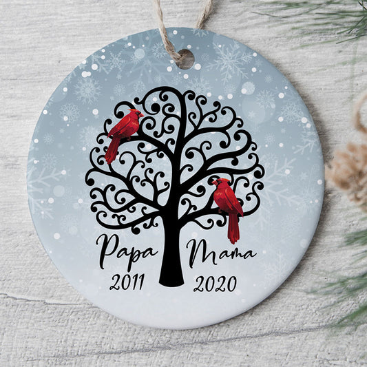0053O040GGE1 personalisierte Ornament geschenke denkmal papa mama