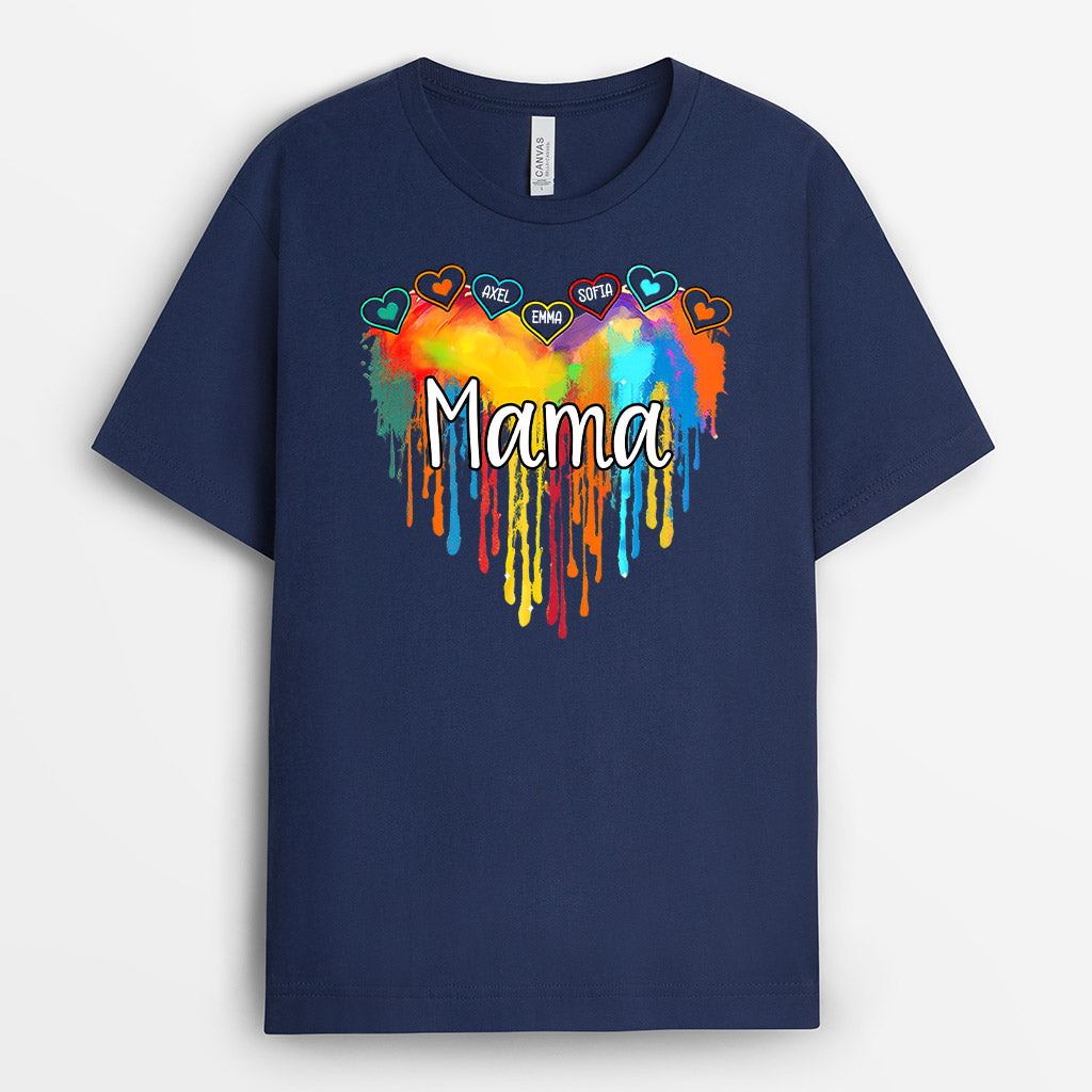 0059A010AGE2 personalisierte T Shirt geschenke herz oma mama