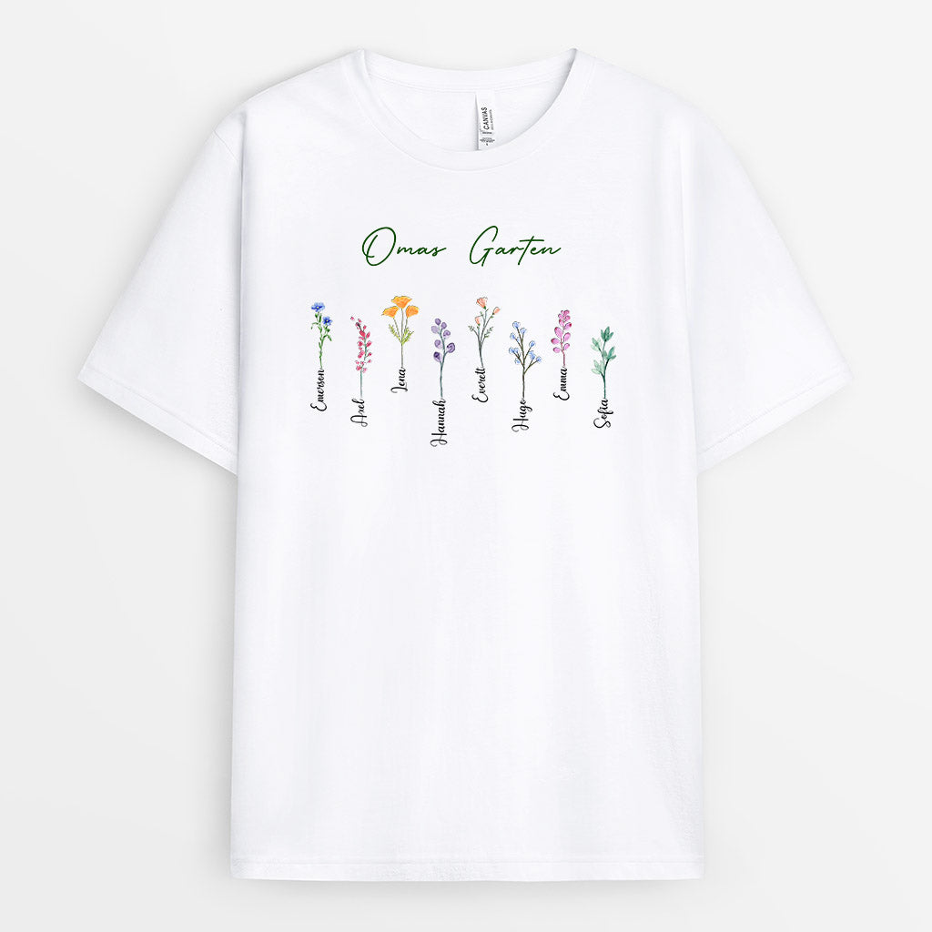 Omas Garten - Personalisierte Geschenke | T-Shirt für Oma/Mama