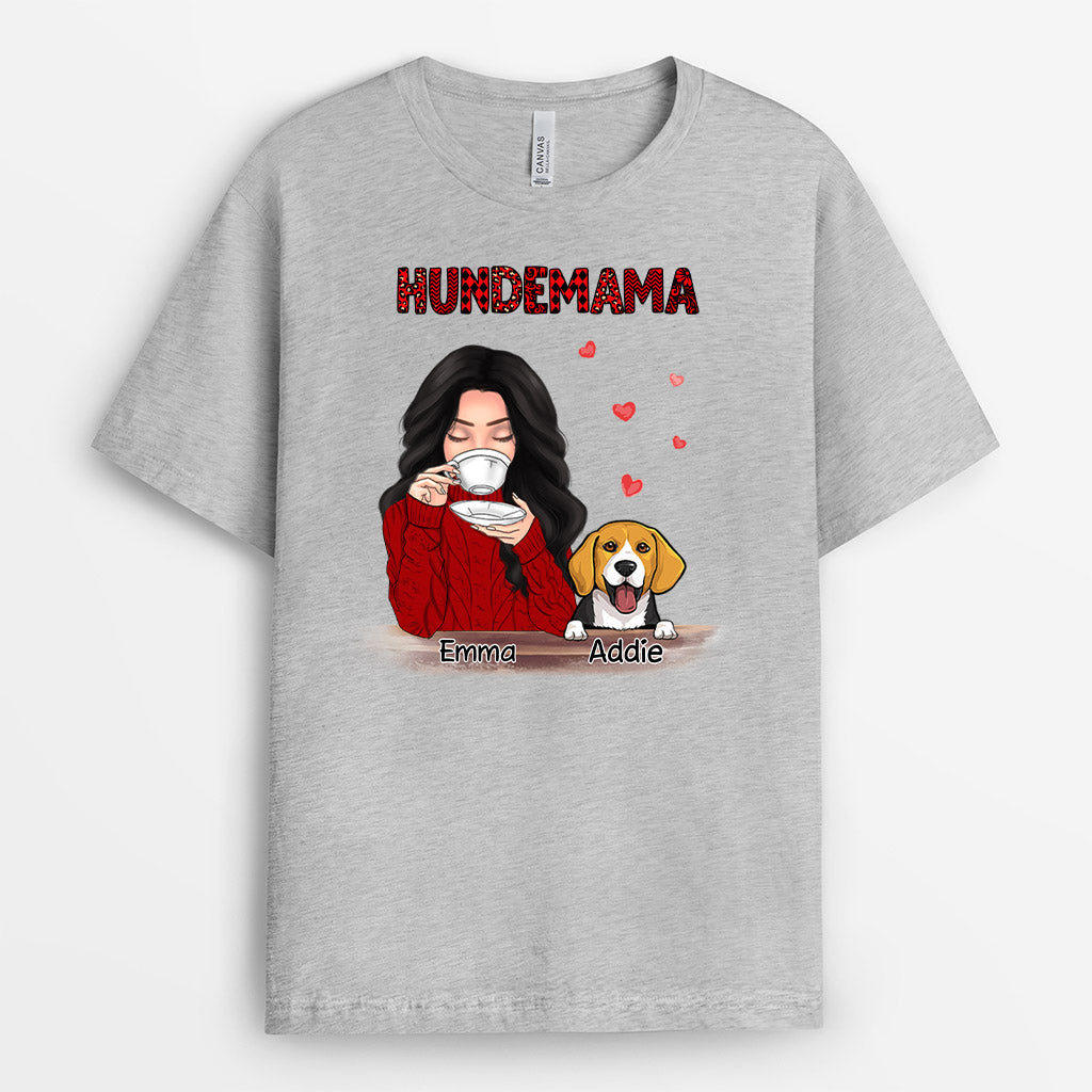 Hundemama  - Personalisierte Geschenke | T-Shirt für Hundeliebhaber