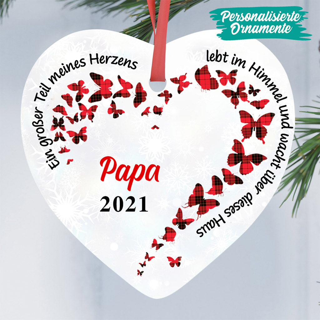 0069O040BGE4 individuelle Ornament geschenke herz familie weihnachten denkmal