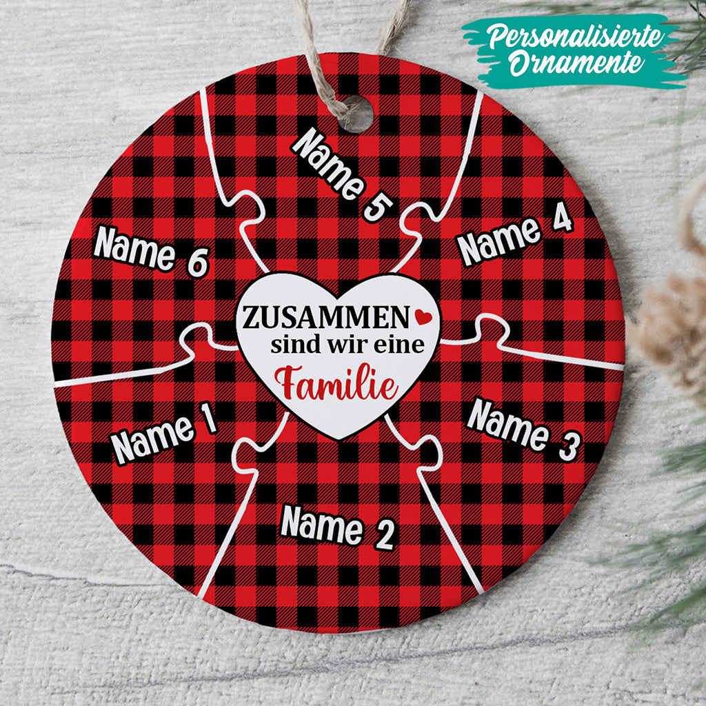0071O000IGE4 individuelle Ornament geschenke herz familie weihnachten