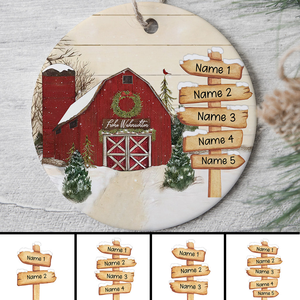 Familie Weihnachten - Personalisierte Geschenke | Ornament für Familie