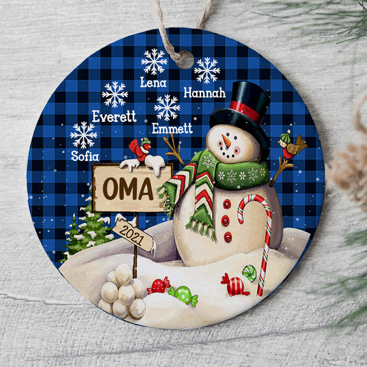 0079O040AGE1 personalisierte Ornament geschenke schneemann oma mama weihnachten
