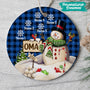 0079O040AGE2 individuelle Ornament aufmerksamkeiten schneemann oma mama weihnachten