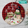 0079O040AGE3 personalisierte Ornament aufmerksamkeiten schneemann oma mama weihnachten