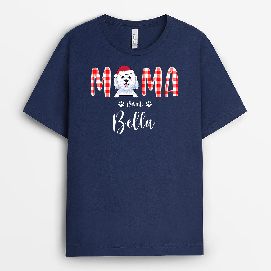 Mama von hund, Papa von hund - Personalisierte Geschenke | T-Shirt für Hundeliebhaber