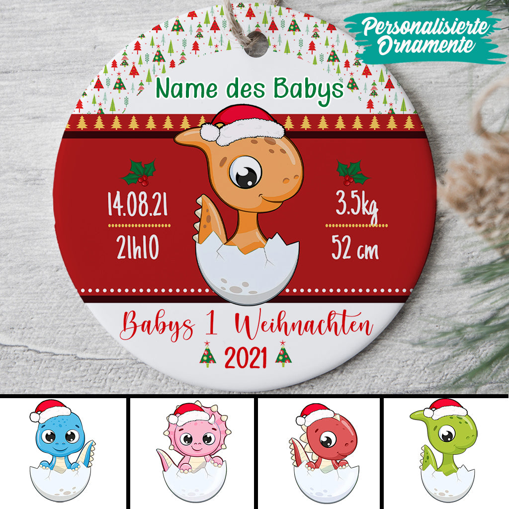 0087O000IGE2 individuelle Ornament aufmerksamkeiten baby papa mama weihnachts