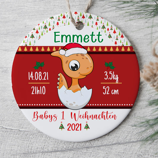 0087O000IGE3 personalisierte Ornament aufmerksamkeiten baby papa mama weihnachts