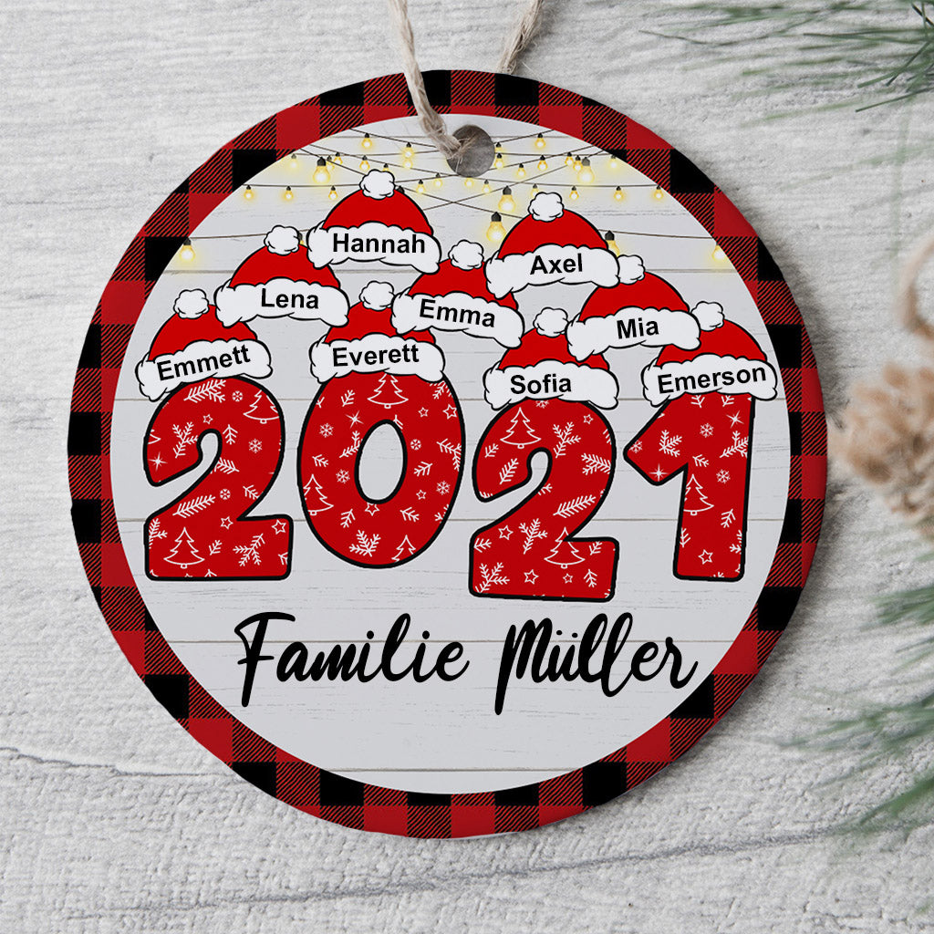 Familie Weihnachten - Personalisierte Geschenke | Ornament für Familie