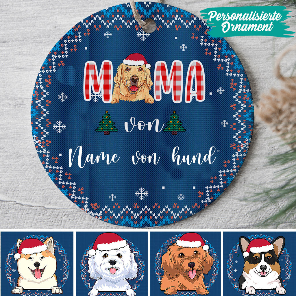 0106O040CGE2 individuelle Ornament aufmerksamkeiten hunde hundeliebhaber hundepapa hundemama