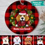 0107O040CGE3 personalisierte Ornament aufmerksamkeiten hunde hundeliebhaber weihnachtskugel