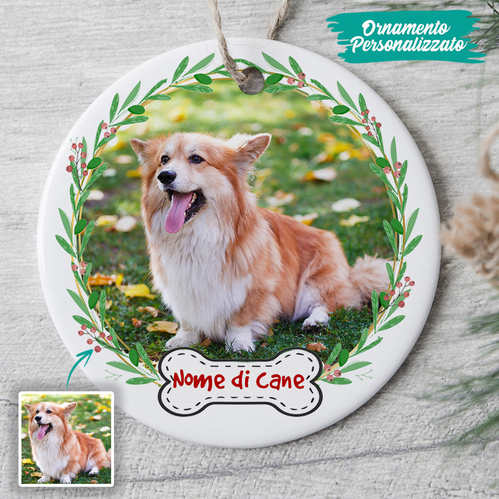 0111O040CGE2 individuelle Ornament aufmerksamkeiten hunde hundeliebhaber weihnachtskugel