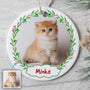 0111O040DGE1 personalisierte Ornament geschenke katzen katzenliebhaber weihnachtskugel