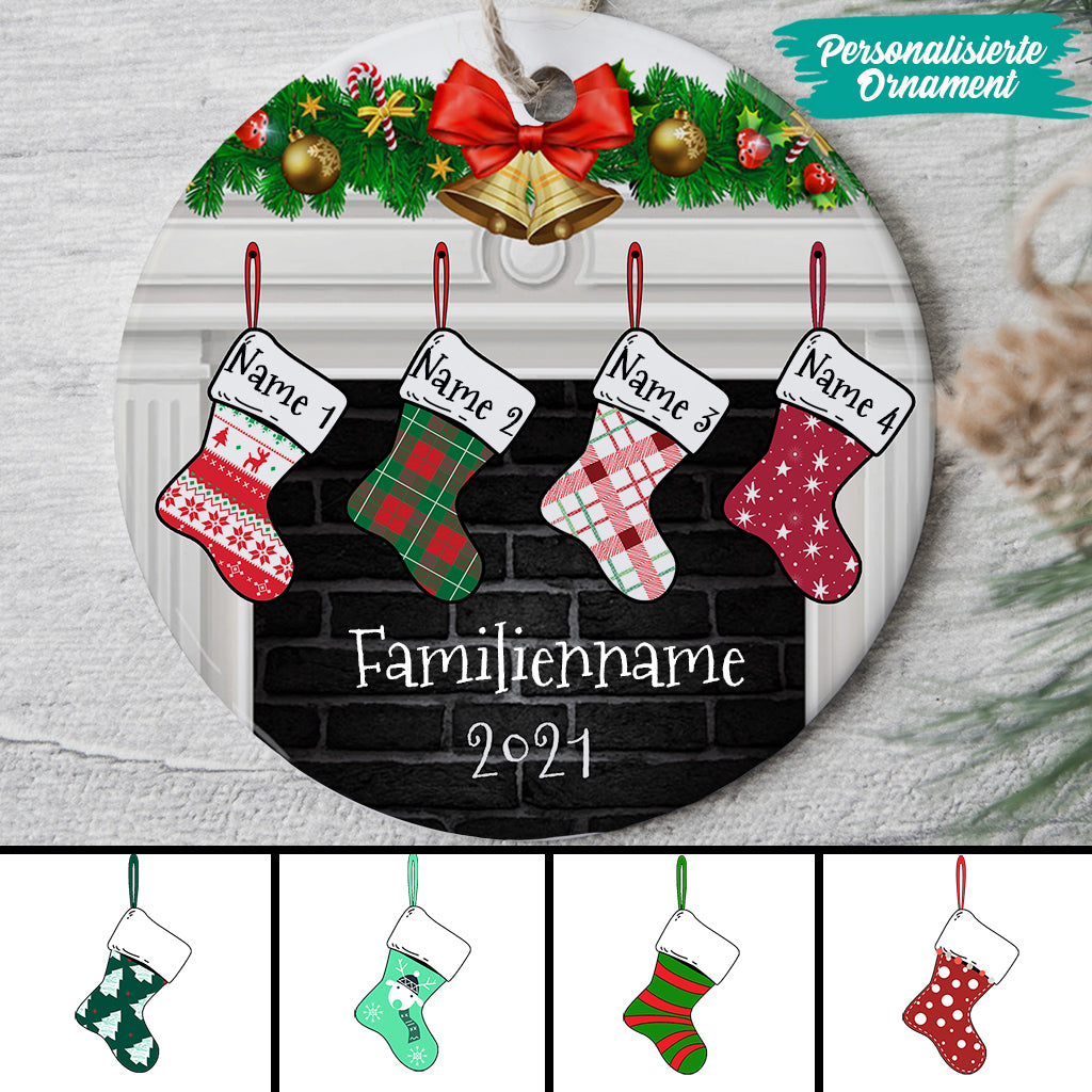 0113O000IGE1 personalisierte Ornament geschenke weihnachtsstrumpfe familie weihnachtskugel