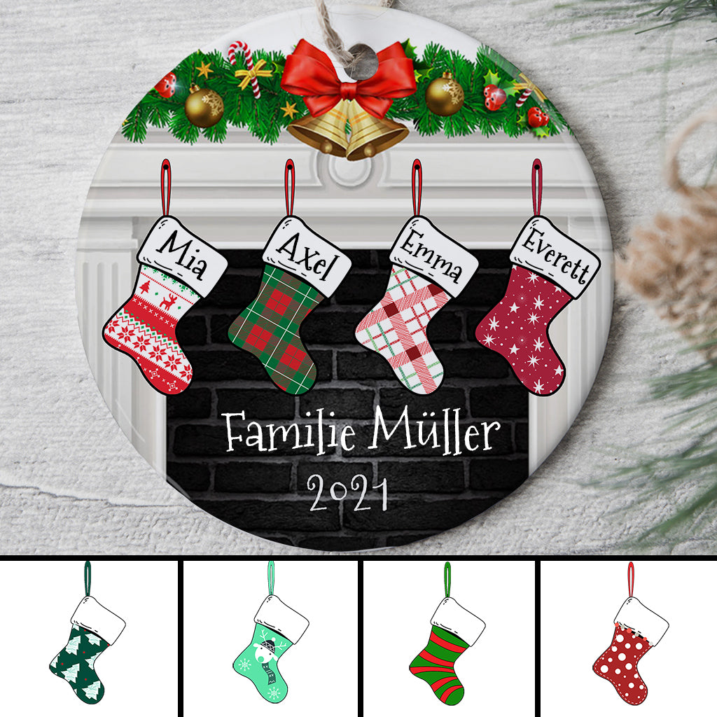 Weihnachtsstrümpfe - Personalisierte Geschenke | Ornament für Familie