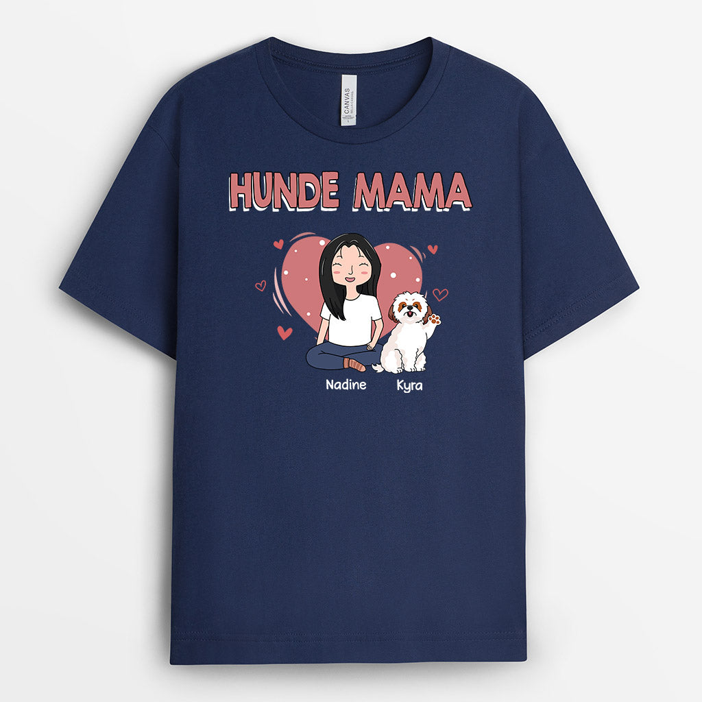0119AGE2 personalisierte T Shirt geschenke hunde papa mama