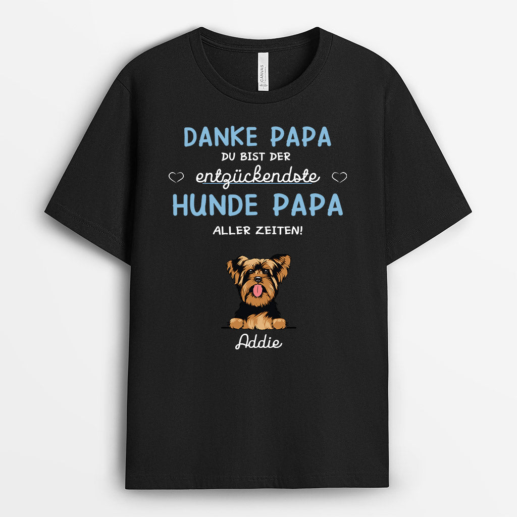 0123AGE2 Personalisierte Geschenke T Shirt Hunde Hundebesitzer
