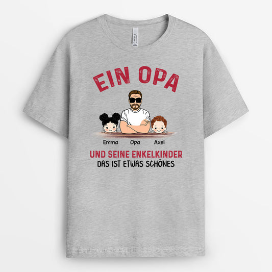0128AGE1 personalisierte T Shirt geschenke enkel opa papa