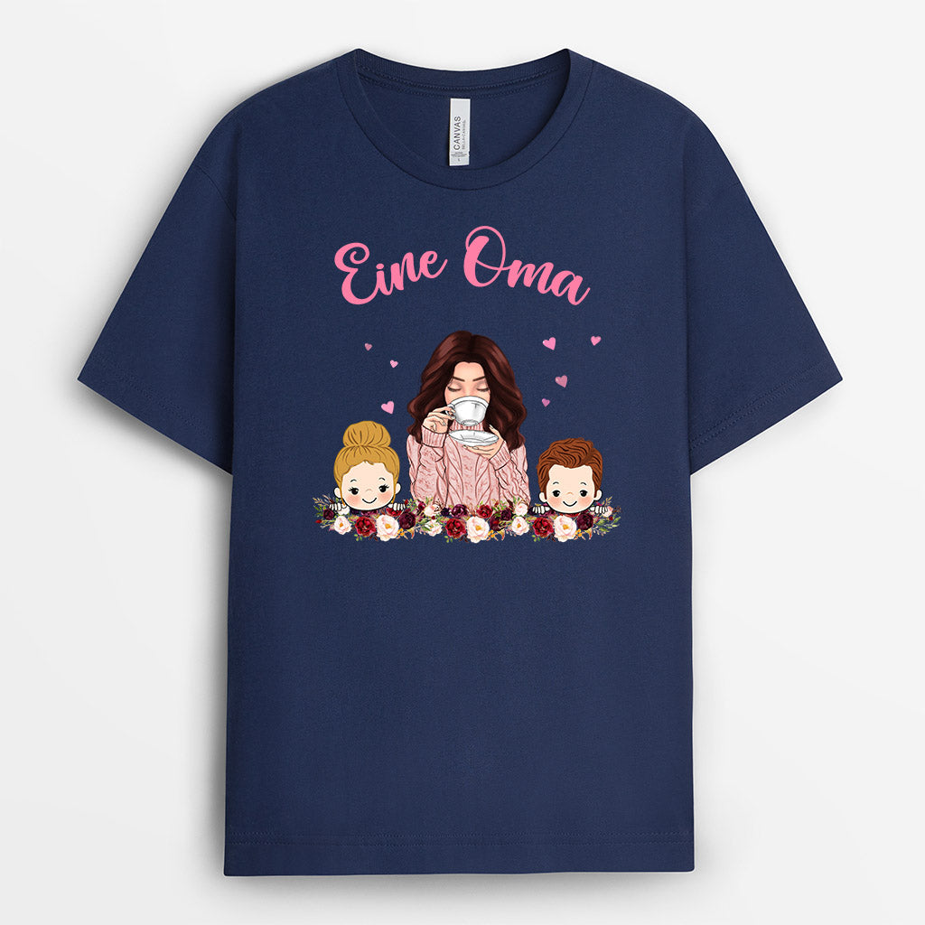 0129AGE2 personalisierte T Shirt geschenke enkel oma mama