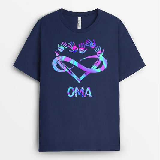 0131AGE1 personalisierte T Shirt geschenke herz oma mama