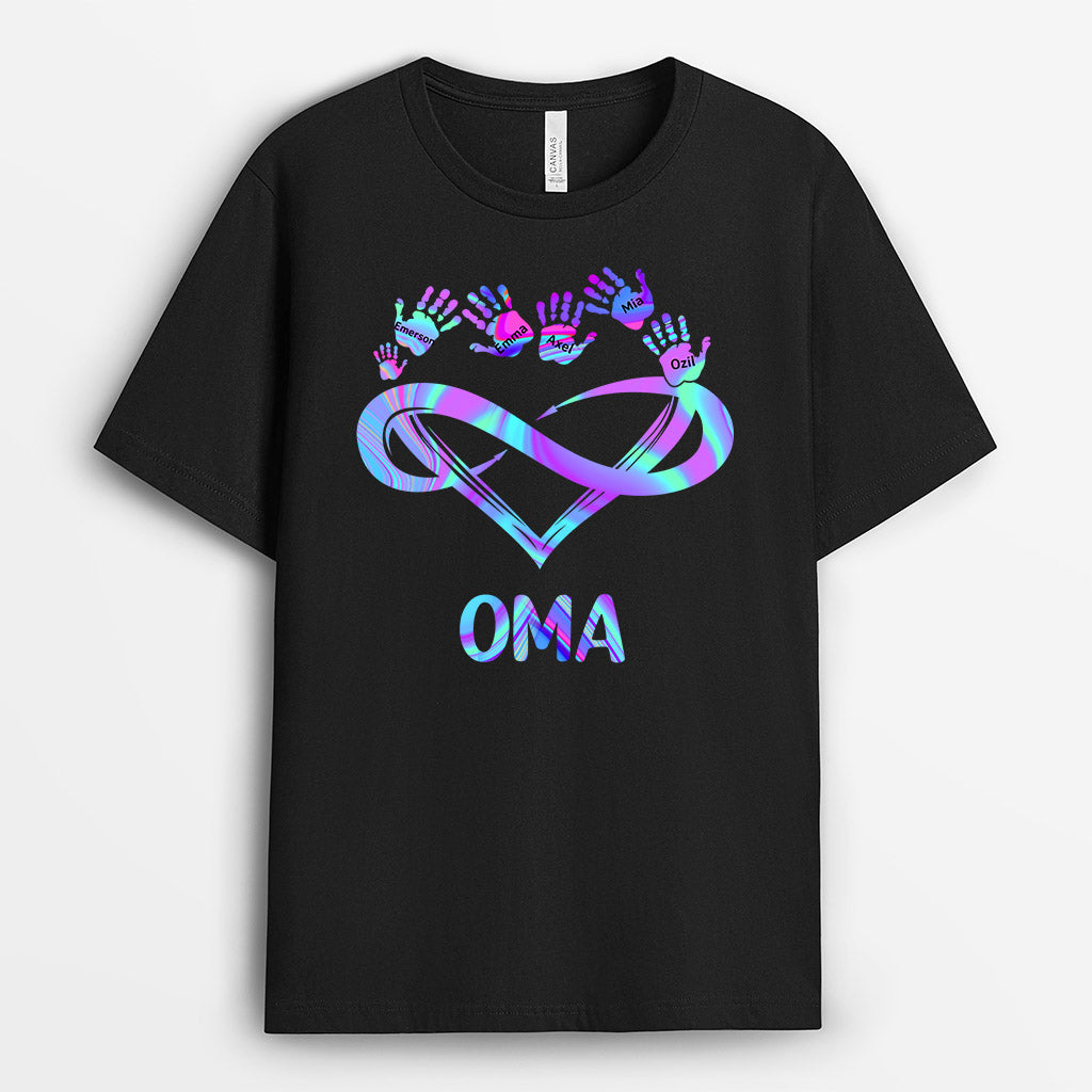 0131AGE2 personalisierte T Shirt geschenke herz oma mama