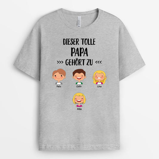 0141AGE2 personalisierte T Shirt geschenke kinder opa papa