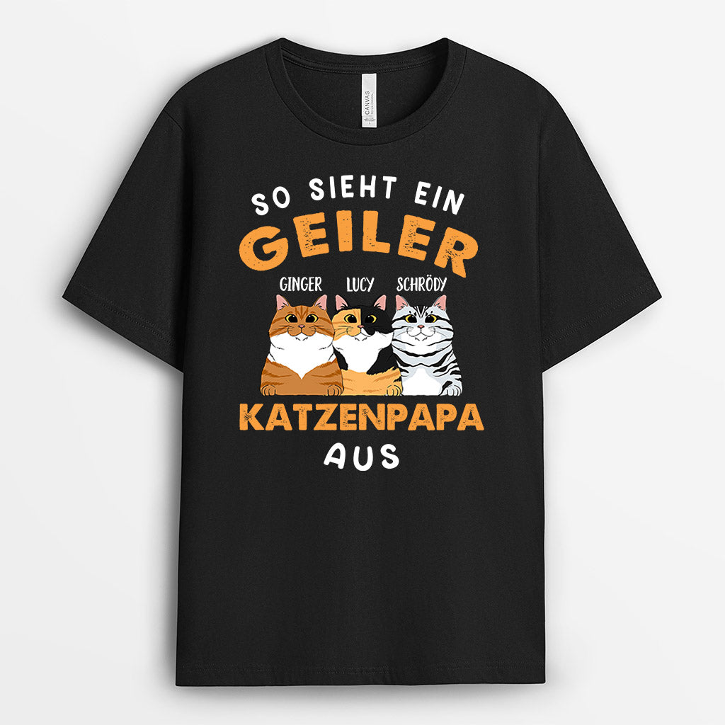 0146AGE2 personalisierte T Shirt geschenke katzen katzenliebhaber