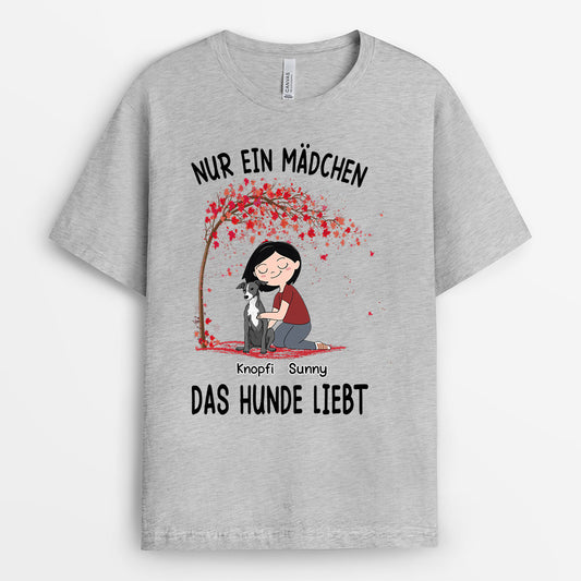 0154AGE2 personalisierte T Shirt geschenke hunde hundeliebhaber madchen