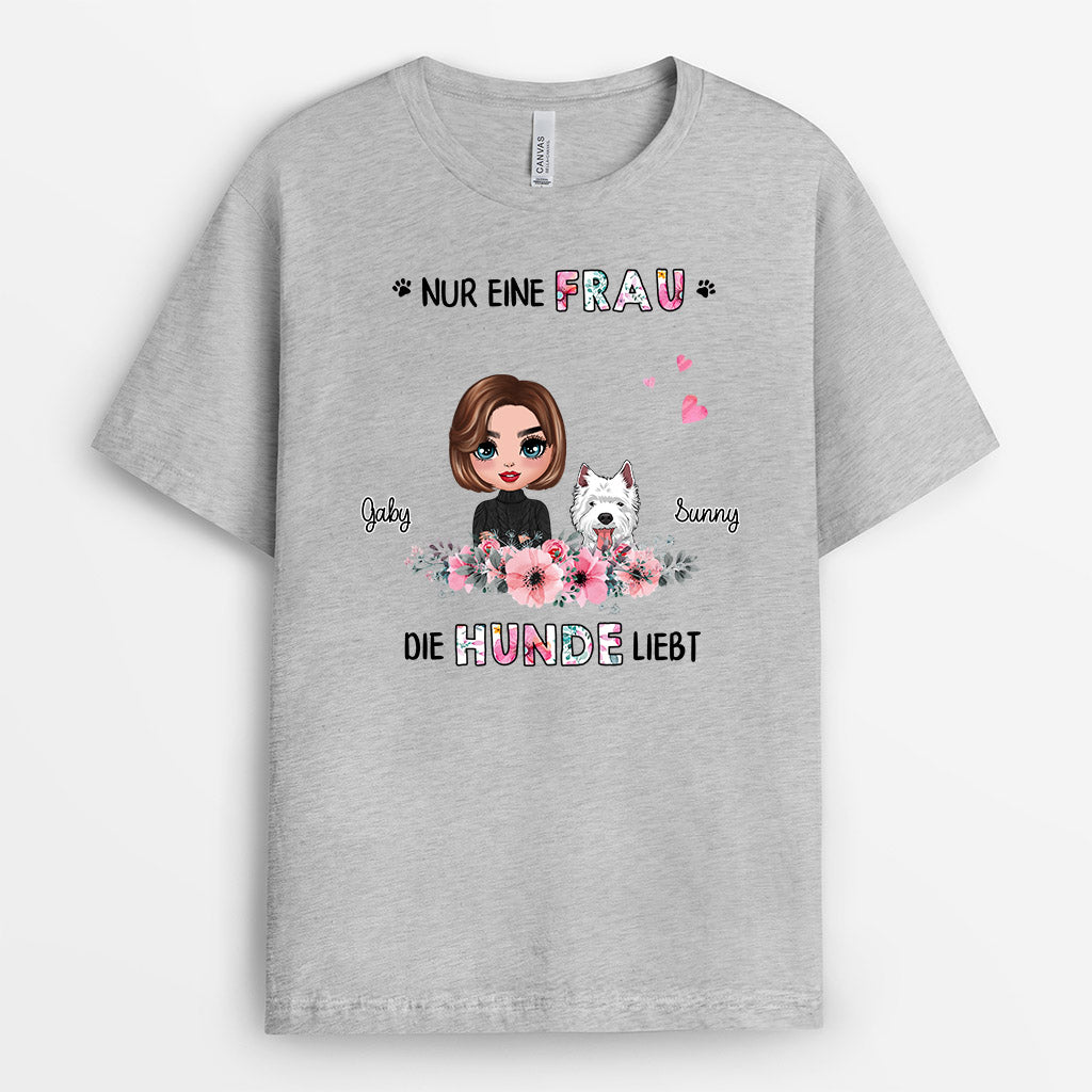 0169AGE2 personalisierte T Shirt geschenke hunde hundeliebhaber blume
