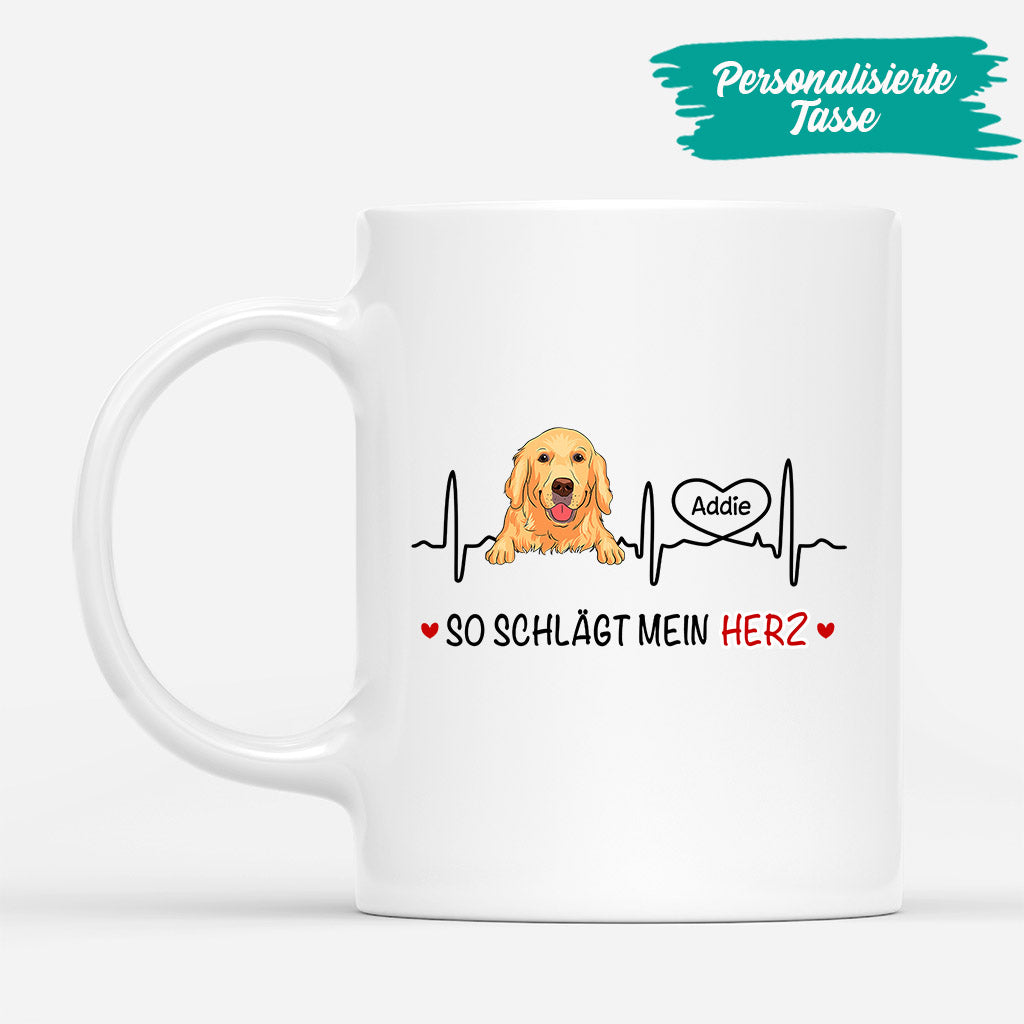 0173M207CGE2 individuelle Tasse aufmerksamkeiten hunde hundeliebhaber herz