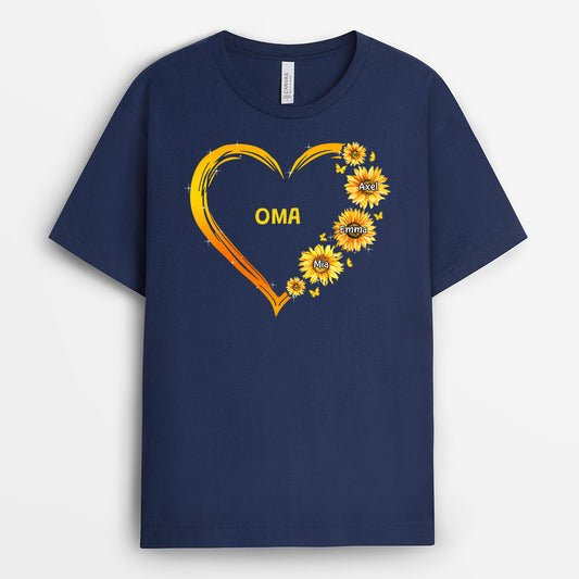 0192AGE1 personalisierte T Shirt geschenke herz oma mama