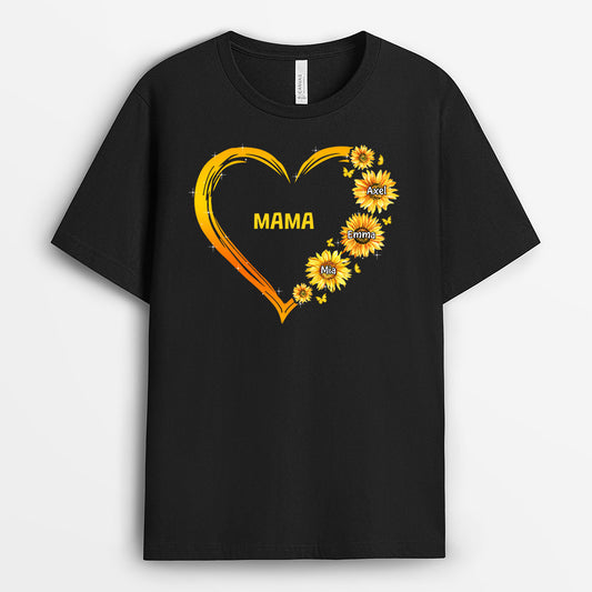 0192AGE2 personalisierte T Shirt geschenke herz oma mama