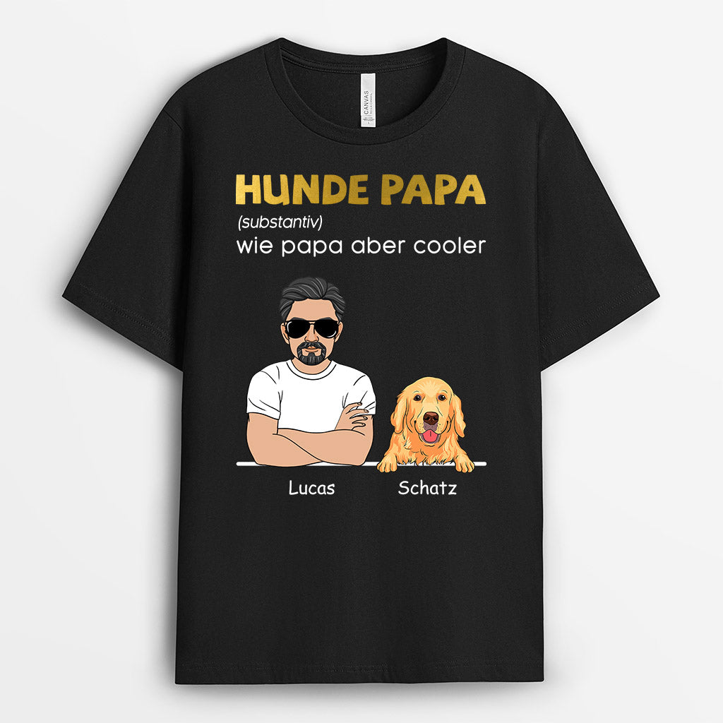 0218A158CGE1 personalisierte T Shirt geschenke hundepapa hundeliebhaber