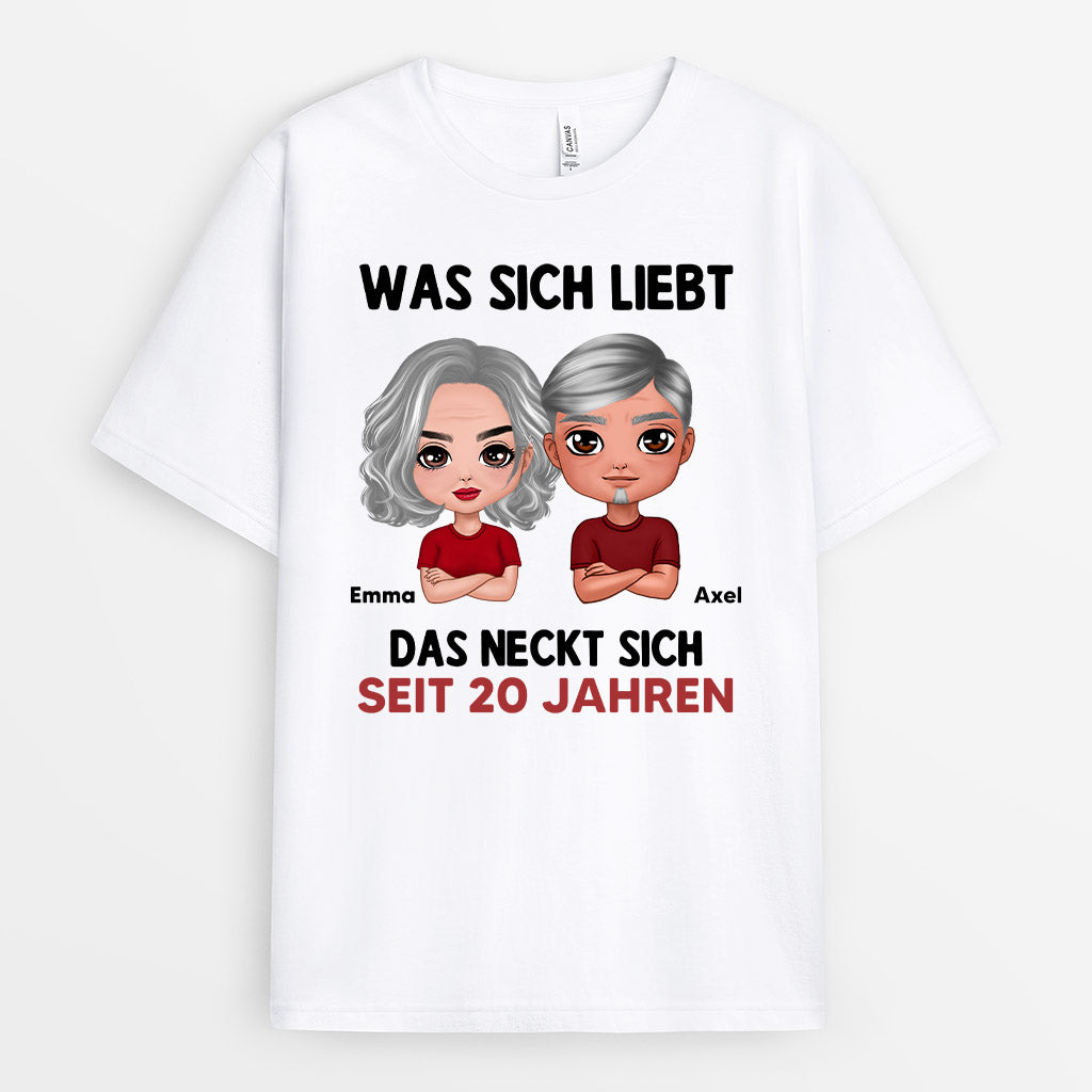 Was Sich Liebt Das Neckt Sich - Personalisierte Geschenke | T-Shirt für Paare/Pärchen