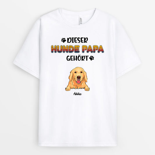 0234A250CGE1 personalisierte T Shirt geschenke hunde hundeliebhaber hundepapa