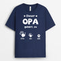 0256A140BGE1 personalisierte T Shirt geschenke hand opa papa