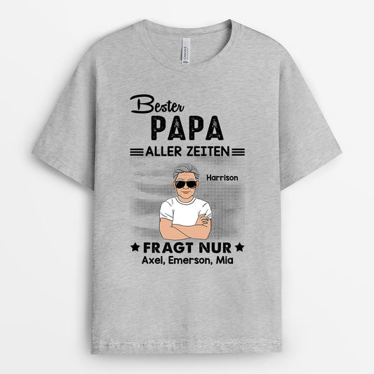 0285A160BGE1 personalisierte T Shirt geschenke bester papa opa