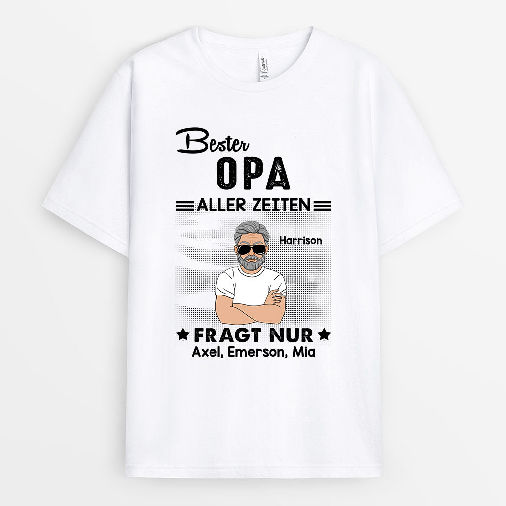 0285A160BGE2 individuelle T Shirt aufmerksamkeiten bester papa opa