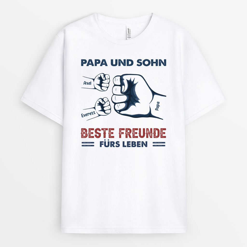 Papa Sohn Opa Enkel Beste Freunde - Personalisierte Geschenke | T-Shirt für Opa/Papa