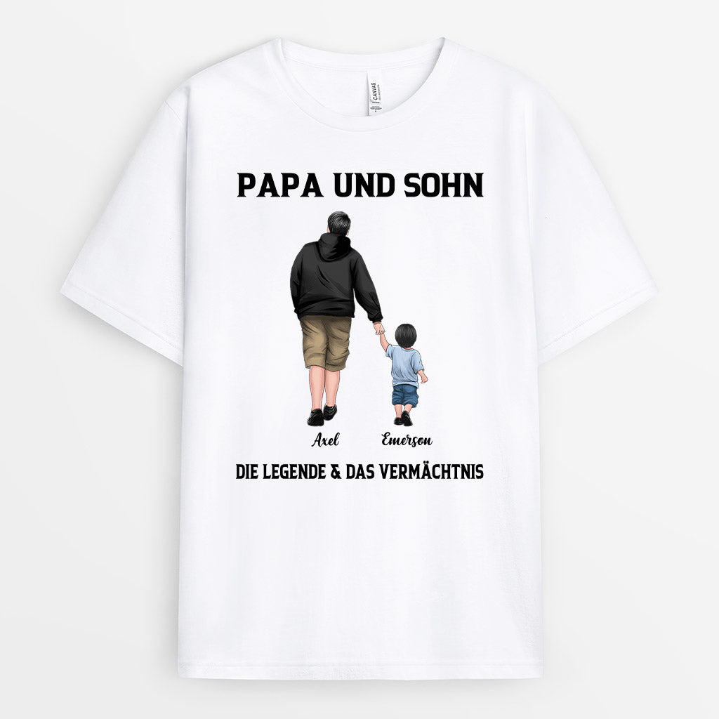 0299A240BGE1 personalisierte T Shirt geschenke kinder opa papa