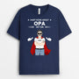 0301A267BGE2 individuelle T Shirt aufmerksamkeiten opa opa papa supermann