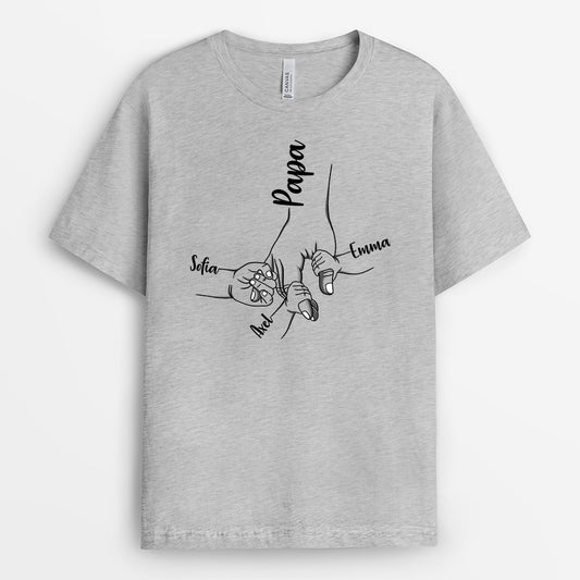 0321A908BGE1 individuelle T Shirt aufmerksamkeiten hand opa papa kinder