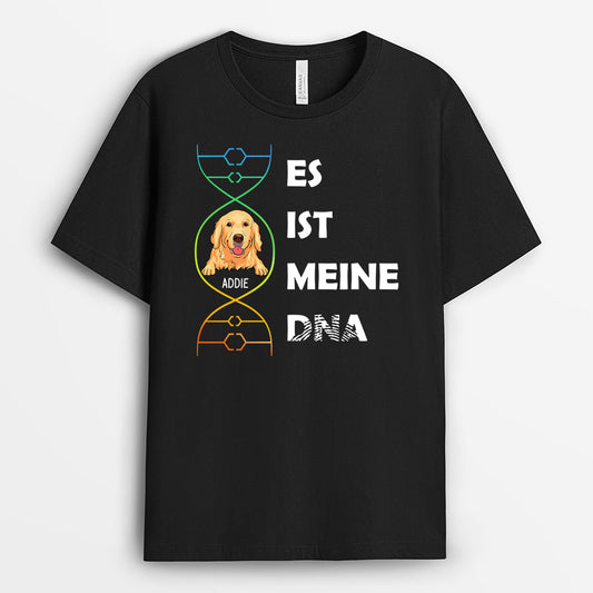 0341A207CGE2 individuelle T Shirt aufmerksamkeiten hunde hundeliebhaber DNA