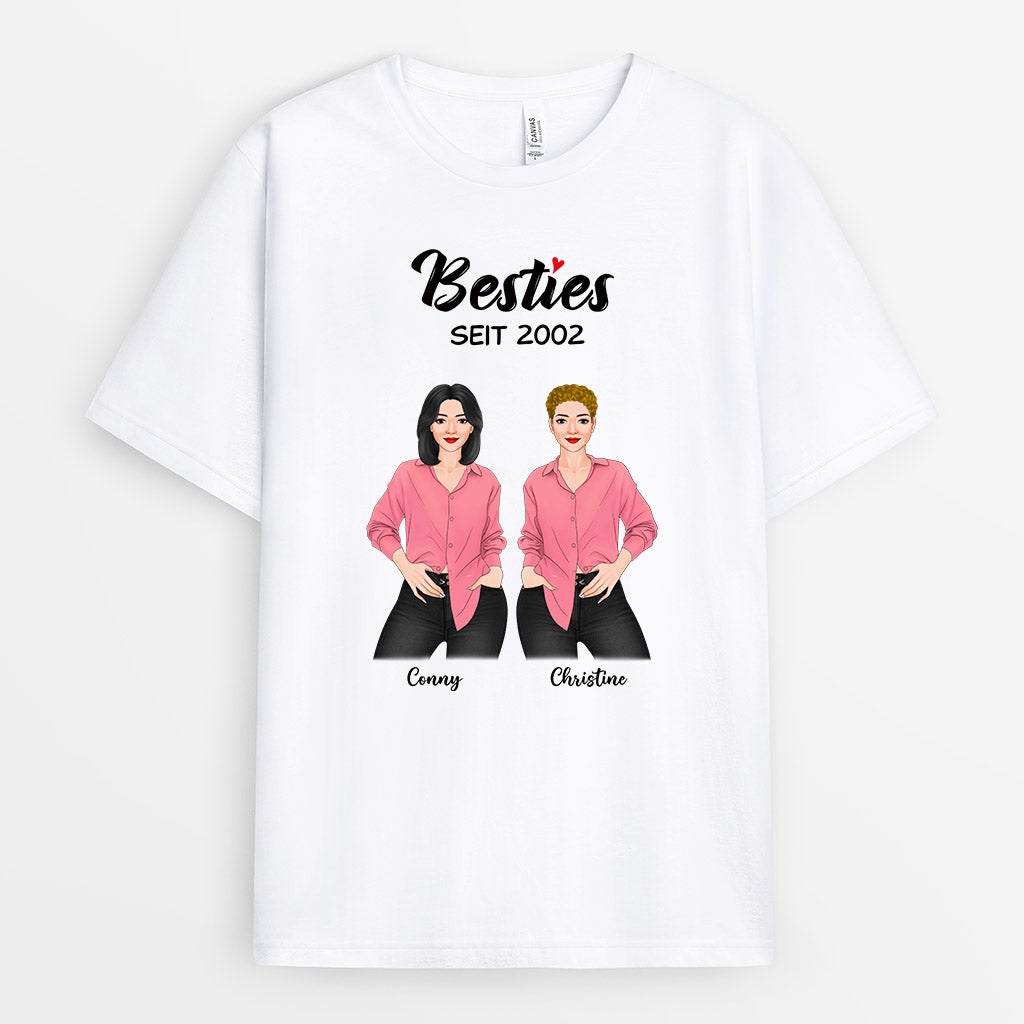 0370AGE1 personalisierte T Shirt geschenke bestie freunde