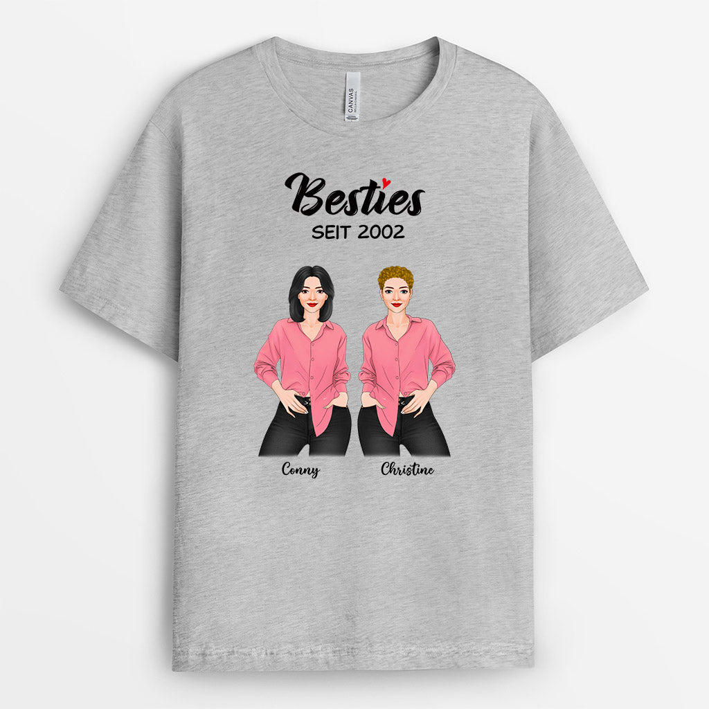 Besties Seit - Personalisierte Geschenke | T-Shirt für Besties/Beste Freunde