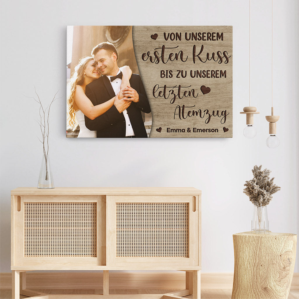 0404CGE3 Personalisierte Geschenke Leinwand Foto Paare