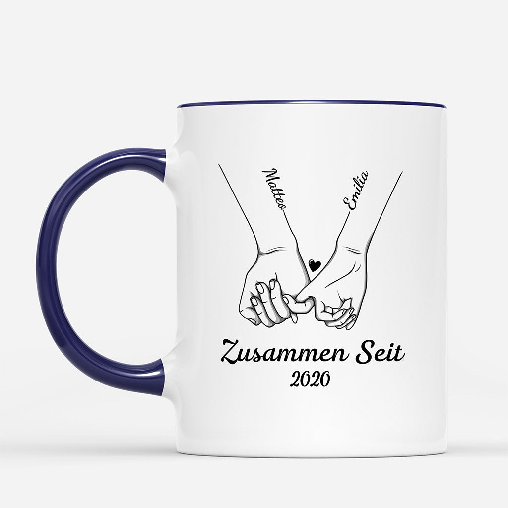 0415M207GGE2 individuelle Tasse aufmerksamkeiten hand paar zusammen