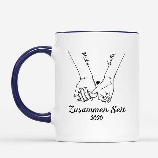 0415M207GGE2 individuelle Tasse aufmerksamkeiten hand paar zusammen